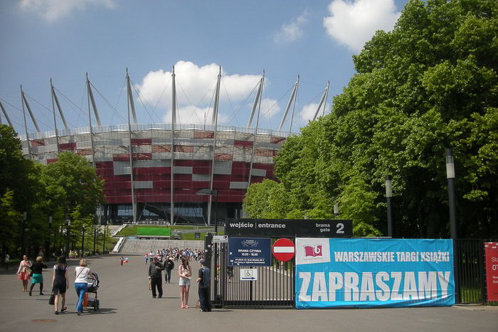 Książki na stadionie