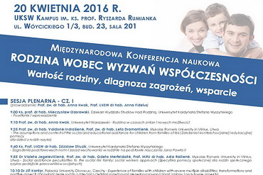 Konferencja “Rodzina wobec wyzwań współczeności…” zaproszenie