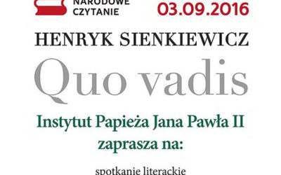 Narodowe Czytanie „Quo vadis”