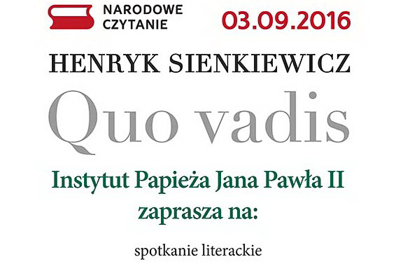 Narodowe Czytanie „Quo vadis”