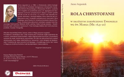Nowość wydawnicza: Rola chrystofanii w Dłuższym Zakończeniu Ewangelii wg św. Marka