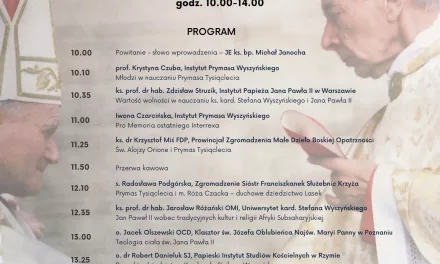 Zapowiedź: Konferencja naukowa “Dziedzictwo myśli Prymasa Tysiąclecia i Jana Pawła II”