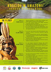 Program konferencji "Kościół w Amazonii okresu synodalnego", 18 listopada 2021 r.