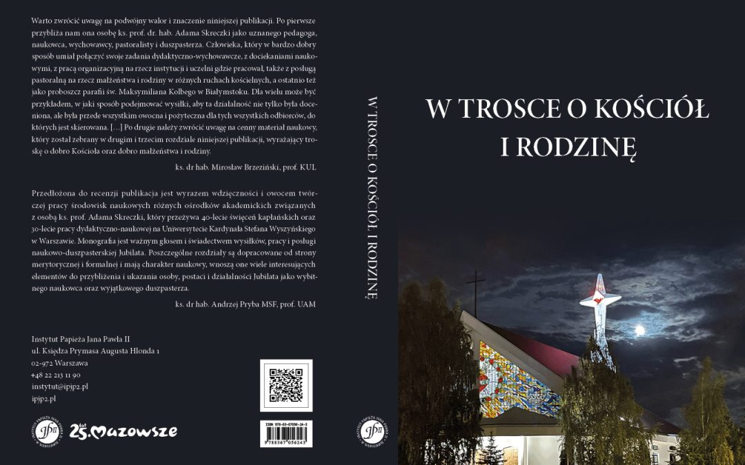 Nowość wydawnicza: „W trosce o Kościół i rodzinę”