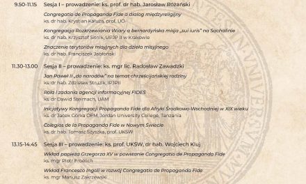 Konferencja naukowa „400 lat Kongregacji Ewangelizacji Narodów”