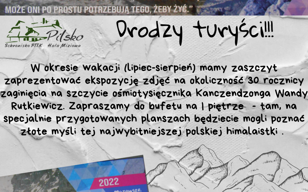 Wystawa o&nbsp;Wandzie Rutkiewicz w&nbsp;schronisku na&nbsp;Hali Miziowej