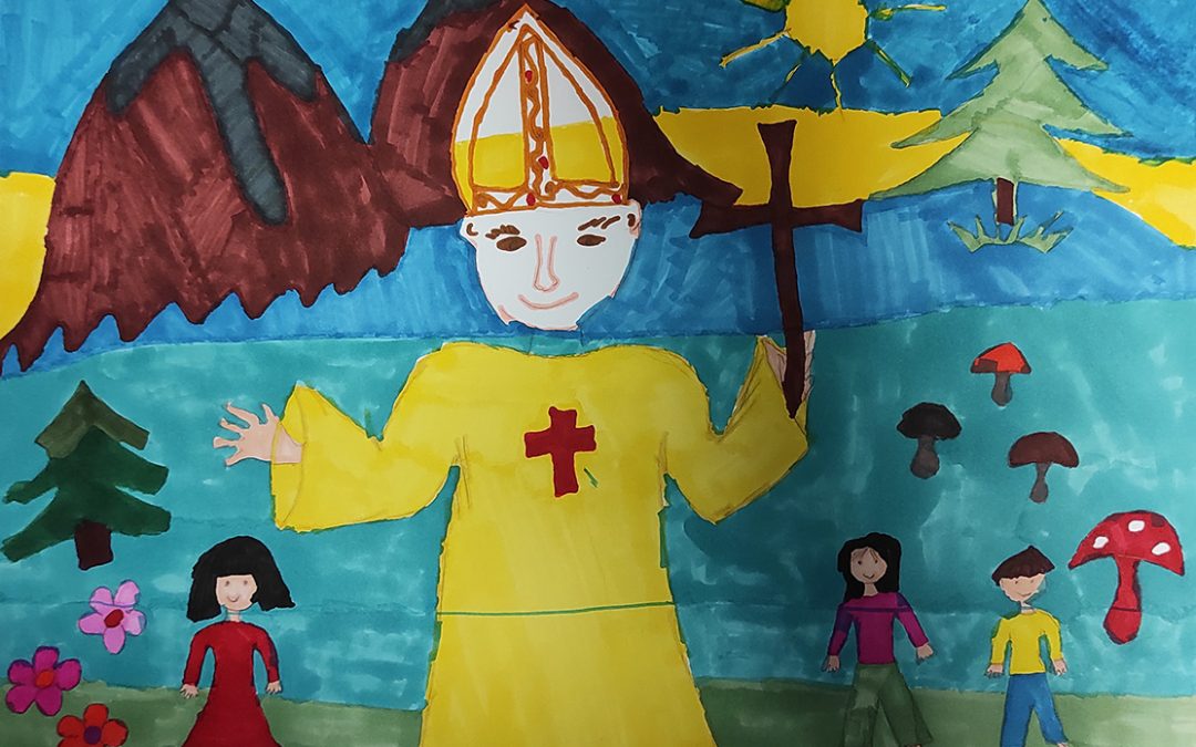 Konkurs plastyczny dla dzieci i&nbsp;młodzieży  „Jan Paweł II&nbsp;wśród dzieci”