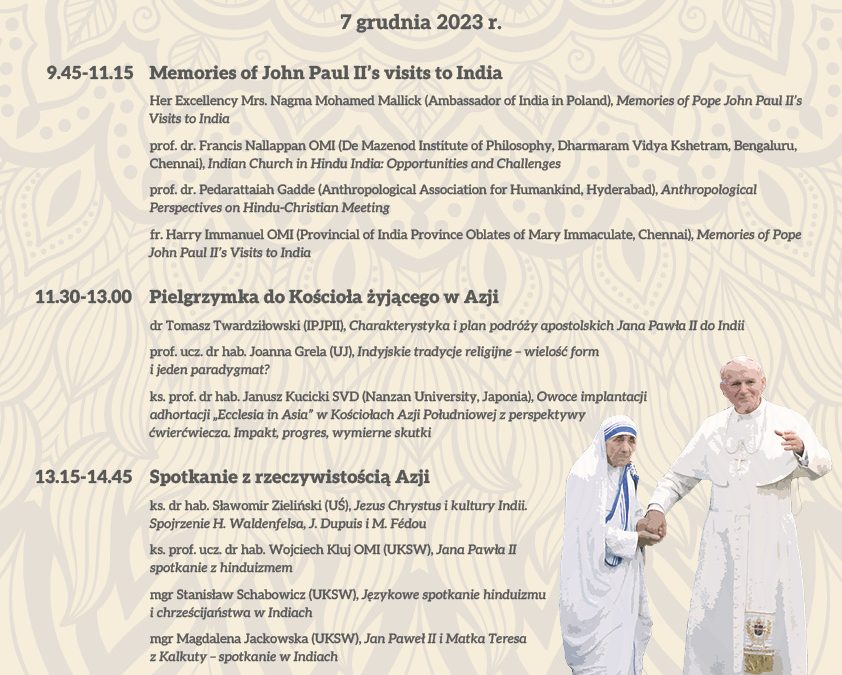 Relacja z Międzynarodowej Konferencji Misjologicznej „Jan Paweł II w Indiach”