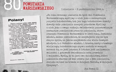 80. rocznica Powstania Warszawskiego