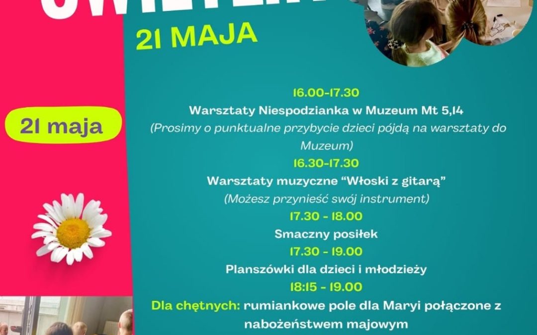 Zaproszenie na&nbsp;zajęcia Wilanowskiego Świetlika 21 maja 2024&nbsp;r.