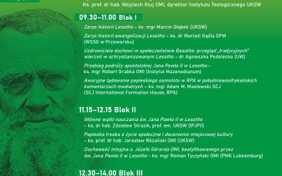 Ogólnopolska konferencja misjologiczna „Troska o godne życie człowieka. Św. Jan Paweł II w Lesotho (14–16 września 1988 r.)”