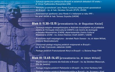 Ogólnopolska Konferencja Misjologiczna „Dar i zobowiązanie. Jan Paweł II w Brazylii”