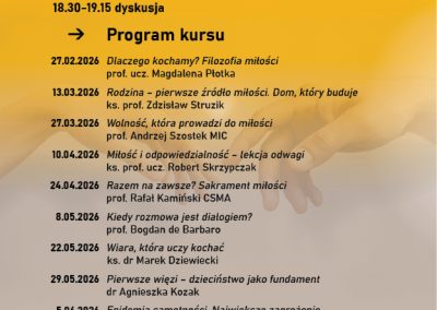 Kurs online "Źródła miłości", 27 lutego-26 czerwca 2026