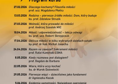 Kurs online "Źródła miłości", 27 lutego-26 czerwca 2026