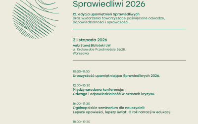 Sprawiedliwi 2026. Odwaga, odpowiedzialność, sprawczość