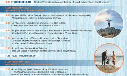 Zapowiedź: Konferencja “Wolność-Rodzina-Ojczyzna w nauczaniu kard. Stefana Wyszyńskiego