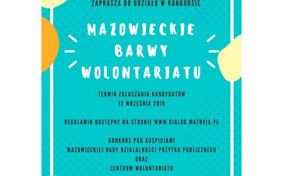 Konkurs „Mazowieckie Barwy Wolontariatu”