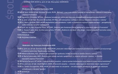 Ogólnopolska konferencja naukowa „Powołanie rodziny katolickiej a różne wymiary przeżywanego w niej szczęścia – w nauczaniu papieża Franciszka”