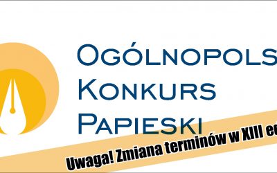 Uwaga! Zmiana terminów w XIII edycji OKP