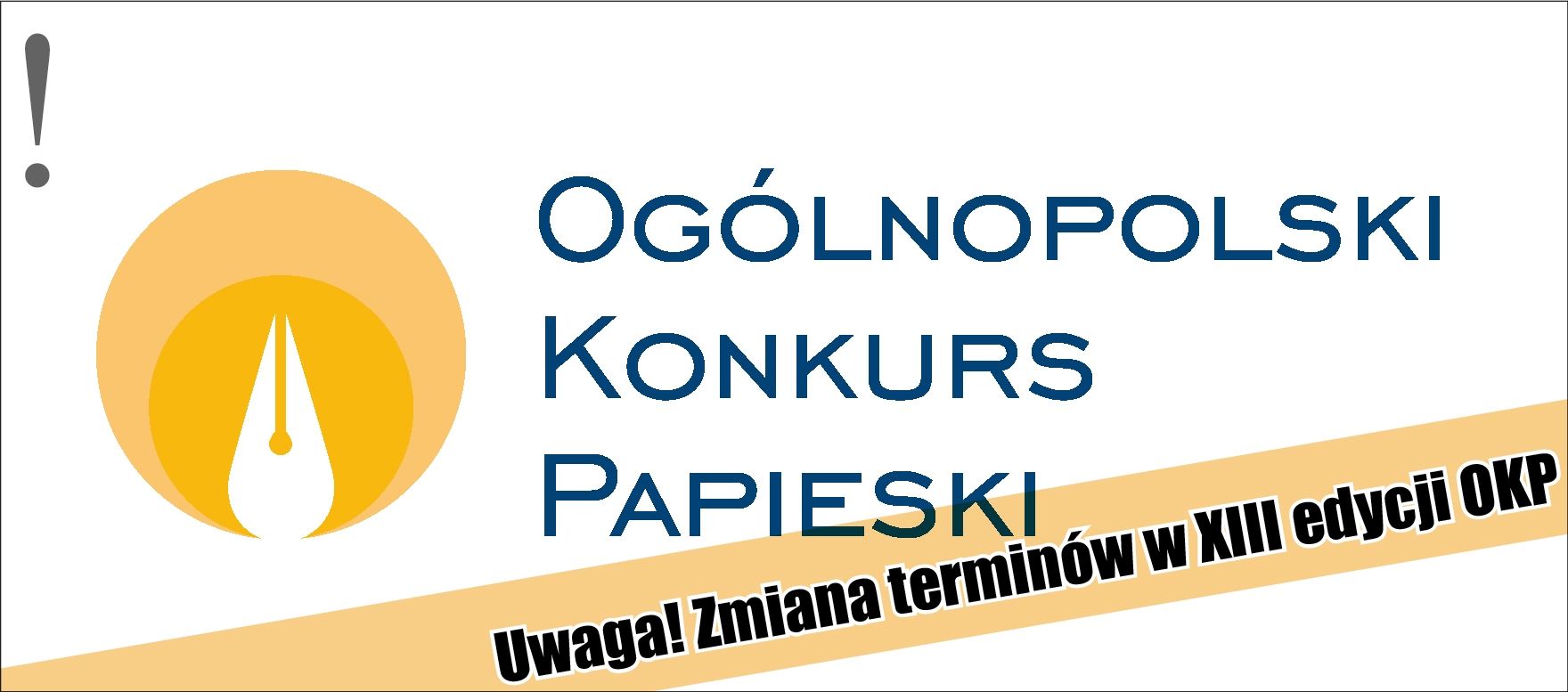 Uwaga! Zmiana terminów w XIII edycji OKP