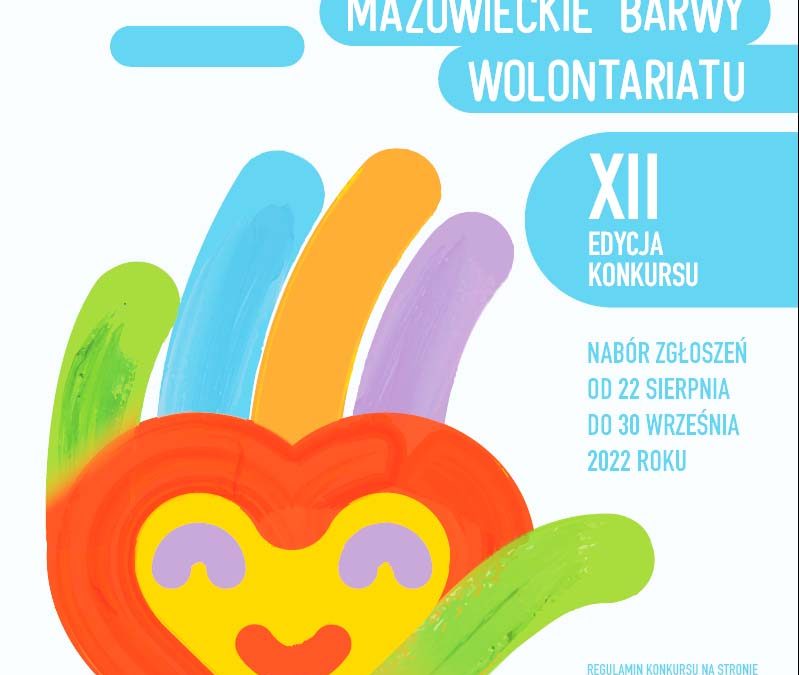 XII edycja konkursu MAZOWIECKIE BARWY WOLONTARIATU