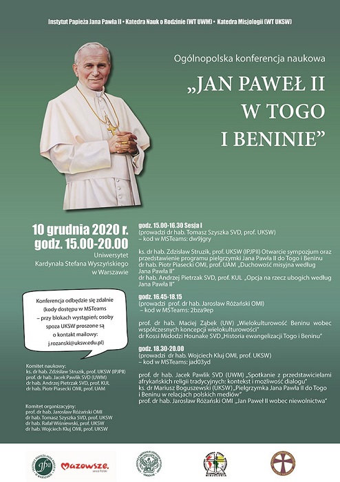 Konferencja naukowa Jan Paweł II w Togo i Beninie